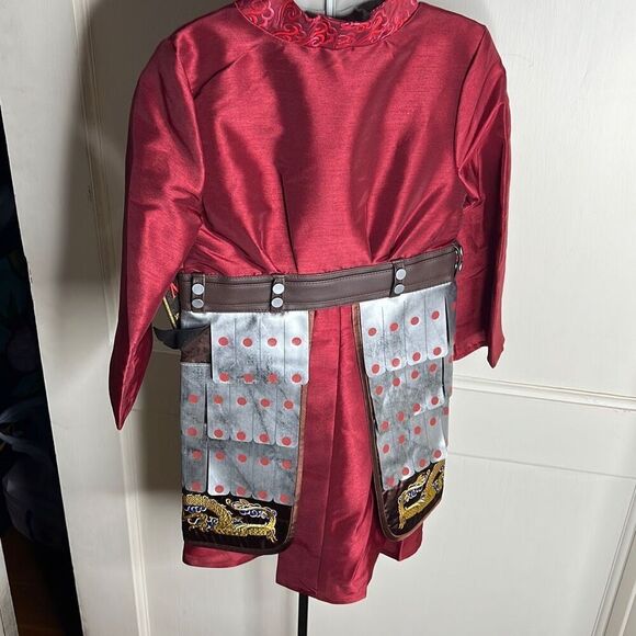 Disney Mulan Live Action Film Warrior Deluxe Costume Halloween Girls 4T New - Picture 8 of 9